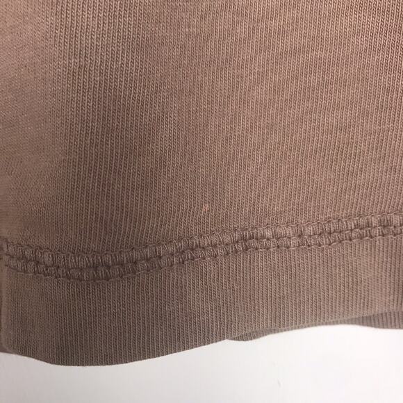 Fresh Produce Mini Skirt Brown Cotton Drawstring Elastic Waist Pockets Medium - Picture 5 of 11